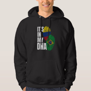 Moletom Patrimônio de Bandeira de Mistura de DNA Brasileir