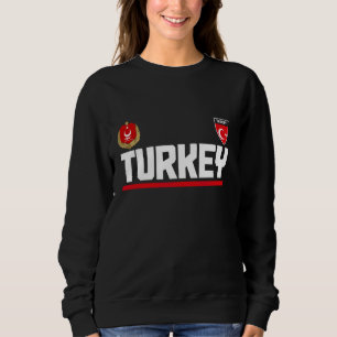 Moletom Patrimônio Turkiye Orgulho Turco da Bandeira