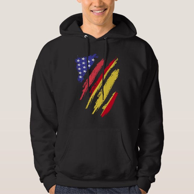Moletom Patriota Hispano-Americano Coração Crescido Listra (Frente)
