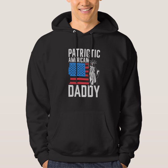 Moletom Patriotic American Daddy Usa America Us Patriot Da (Frente)