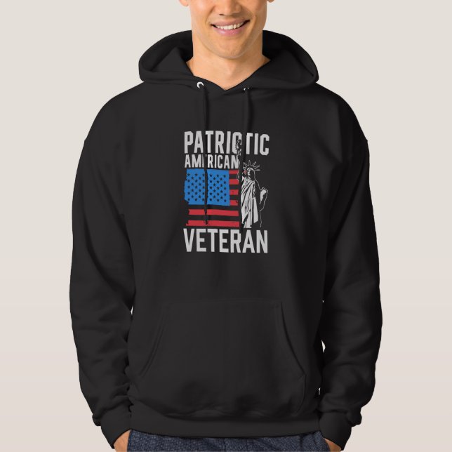 Moletom Patriotic American Veteran Usa America Patriot Us  (Frente)