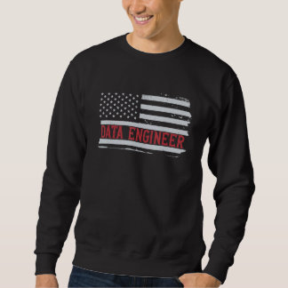 Moletom Patriotic Data Engineer USA Flag Scientist Informa
