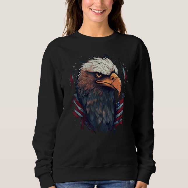 Moletom Patriotic Eagle 4th Of July (Frente)