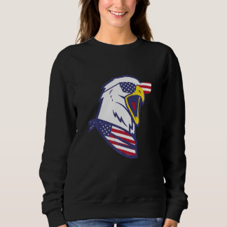 Moletom Patriotic Eagle American Flag Usa 4th Of July Amer
