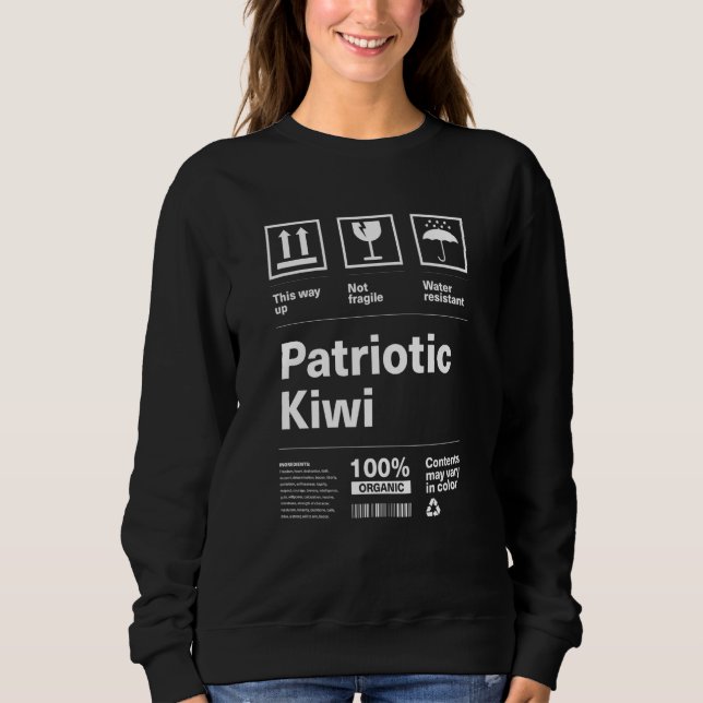 Moletom Patriotic Kiwi Patriotism New Zealand Country Prid (Frente)