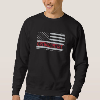 Moletom Patriotic Orthodontist USA Flag Dentist Dentistry