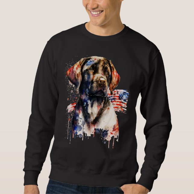 Moletom Patriotic Puppy 4th of July USA Independence Day 1 (Frente)