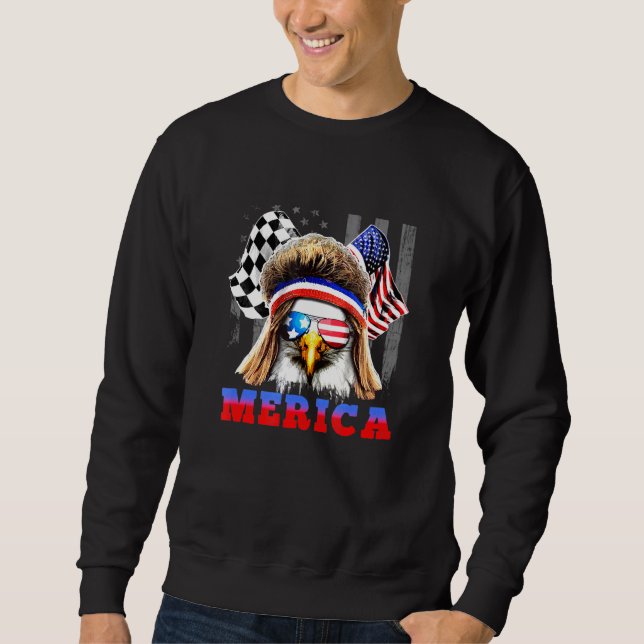 Moletom Patriótica Bald Eagle Americana Merica (Frente)