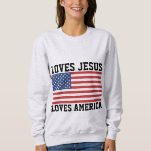MOLETOM PATRIÓTICO 4 DE JULHO DE CAMISAS-T CRISTÃOS