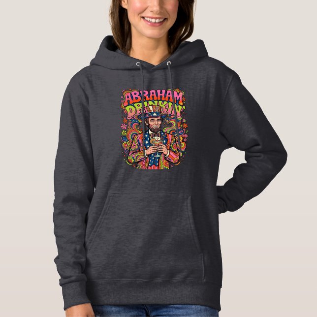 Moletom Patriótico Abraham Bebendo Retro (Frente)