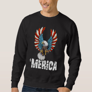 Moletom Patriótico Águia 4 De Julho Homens De Bandeira Ame