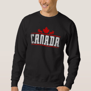 Moletom Patriótico canadiano País Folha Mose Canadá