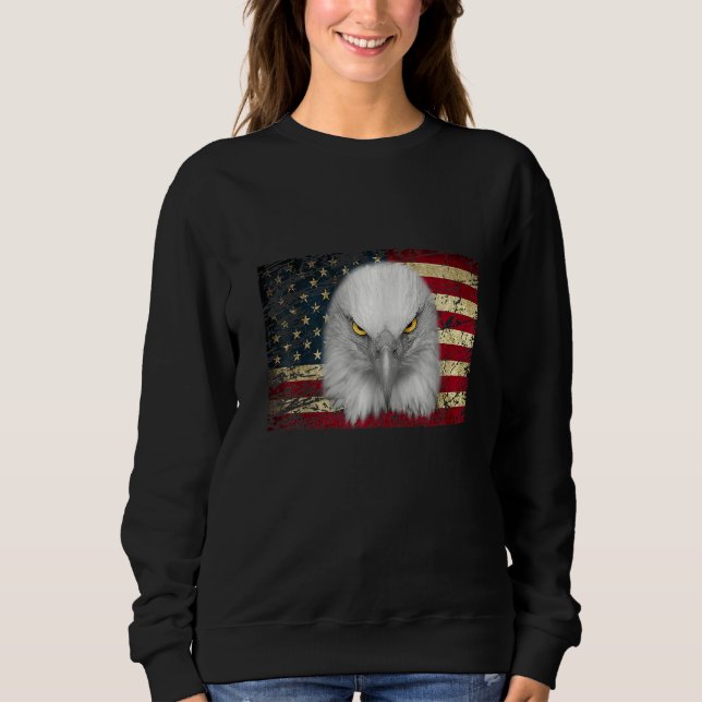 Moletom Patriótico de Bandeira Americano (Frente)