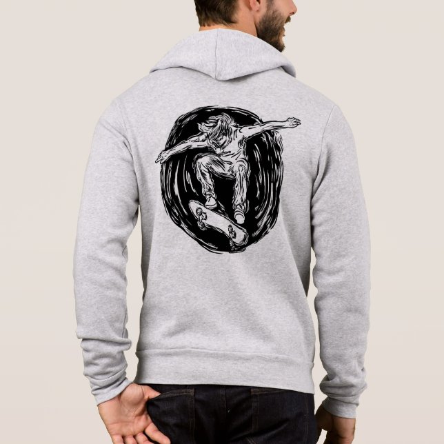 Moletom Patrocinador lendário Fazendo skate de Médio-Ar (Verso)