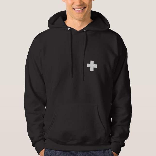 Moletom Patrulha - Hoodie transversal branco 2 (com (Frente)