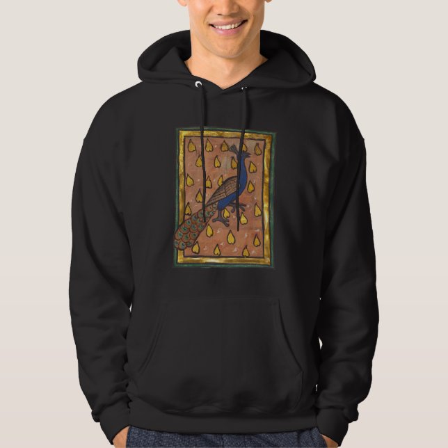 Moletom Pavão do Bestiário Medieval c. 1270 (Frente)