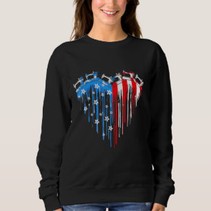 Moletom Pavilhão Americano De Sewing Quilling Em 4 De Julh