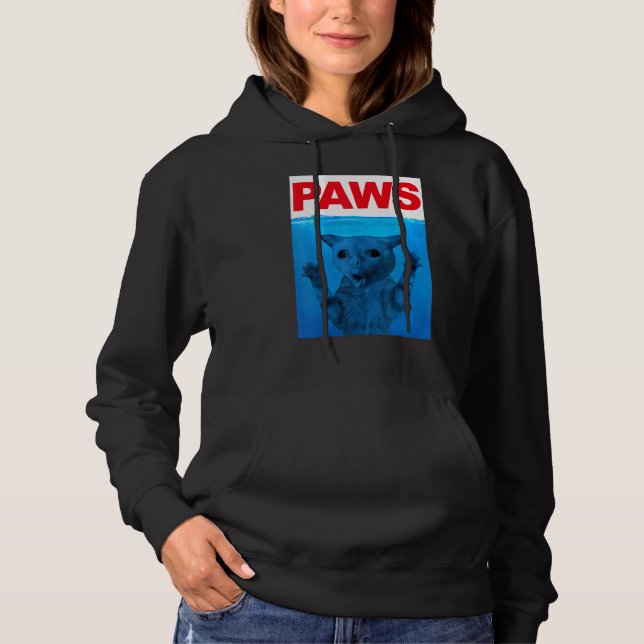 Moletom Paws Cat Meme Humor Kitty  Cats Dads Mom (Frente)