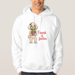 Moletom Pawsh and Festive Dog Hoodie, Fancy Christmas Dog
