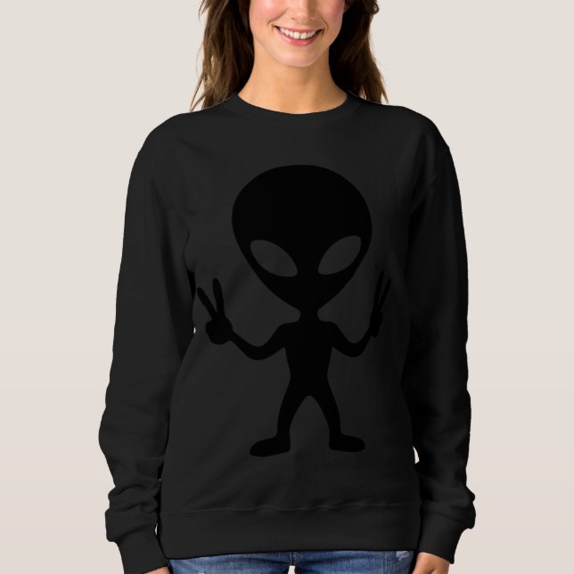 Moletom paz alienígena (Frente)