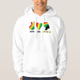 Moletom Paz Amor Décima Junta Orgulho Negro Rainha Negra