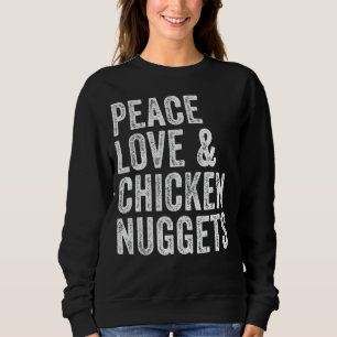 Moletom Paz, Amor e Galinha Nuggets