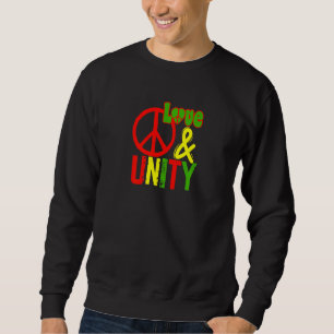 Moletom Paz Amor e Unidade Jamaica Música Reggae Rasta Re