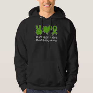 Moletom Paz Amor Esperança Saúde Mental Consciencialização