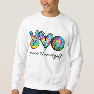 Moletom Paz Amor Golf Tie Dye Cute Golf Amantes