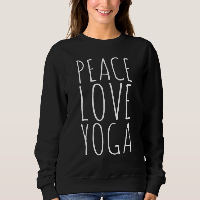 Moletom Paz Amor Yoga Namaste Pride Vida Simples (Frente)