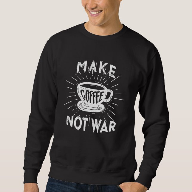 Moletom Paz Liberdade Paz Liberdade Sem Racismo Torna Café (Frente)