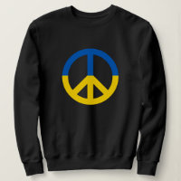 Paz para a Ucrânia Cores de Bandeira Amarelas Azul