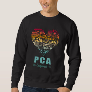 Moletom PCA Coração Engraçado Cuidado de Saúde Vintage Ass