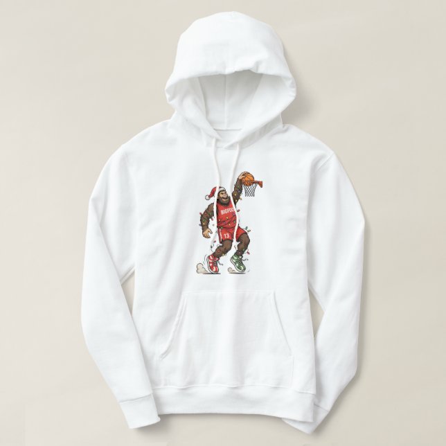 Moletom Pé Grande Sasquatch Basquete Natal 2026 Feriado (Frente do Design)