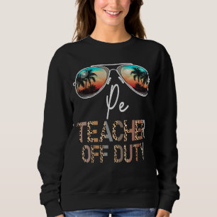 Moletom Pe Professora Do Serviço Leopard Sunglass Beach Su