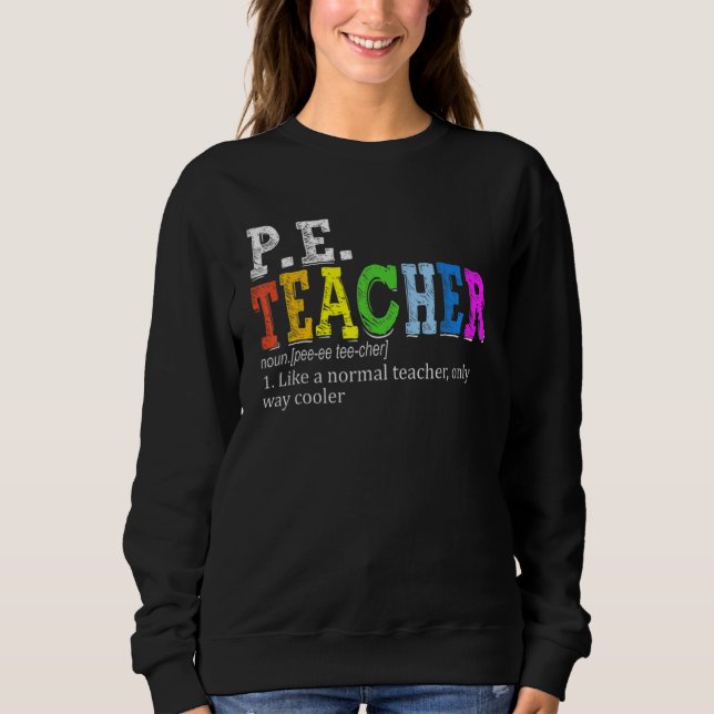 Moletom PE Teacher Definition Physical Education Teacher F (Frente)
