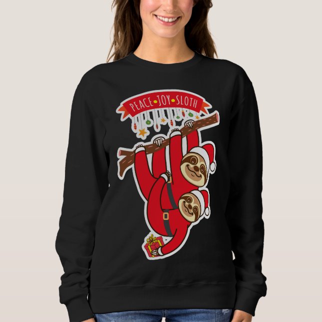 Moletom Peace Joy Sloth (Frente)