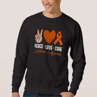 Moletom Peace Love Cure Leukemia Awareness Month Warrior W