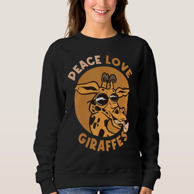Moletom Peace Love Girafes (Frente)