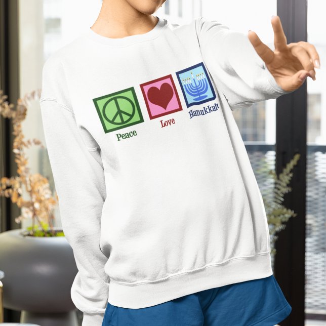 Moletom Peace Love Hanukkah Women's (Criador carregado)