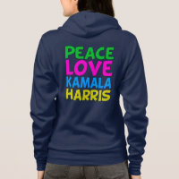 Peace Love Kamala Harris Cute Women's
