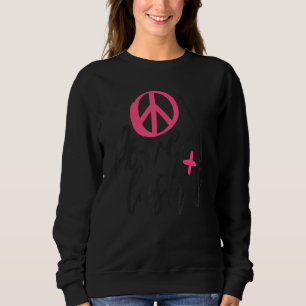 Moletom Peace Love Lashes Makeup Artist Beaut Salon Cosme