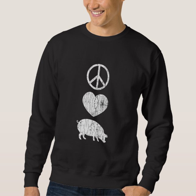 Moletom Peace Love Pigs Guiné Owner Graphic (Frente)