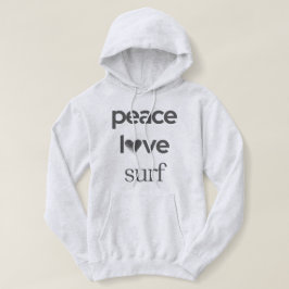 Moletom Peace Love Surf - Ocean Surfer -Coastal Beach Life