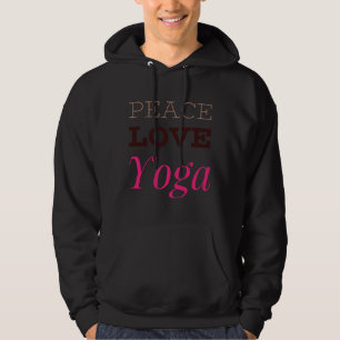 Moletom Peace Love Yoga