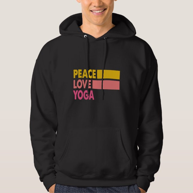 Moletom Peace Love Yoga Niche Cita Yoga Hobby E (Frente)