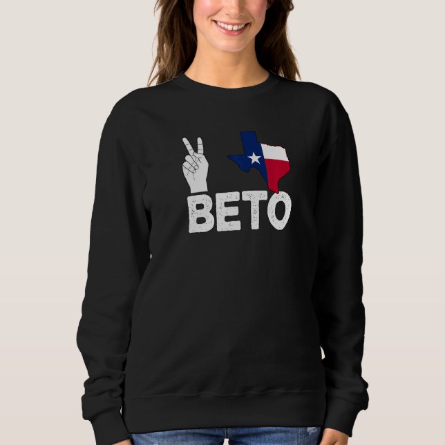 Moletom Peace Texas Beto 2022 Texas Y'All Beto Pro Choice (Frente)