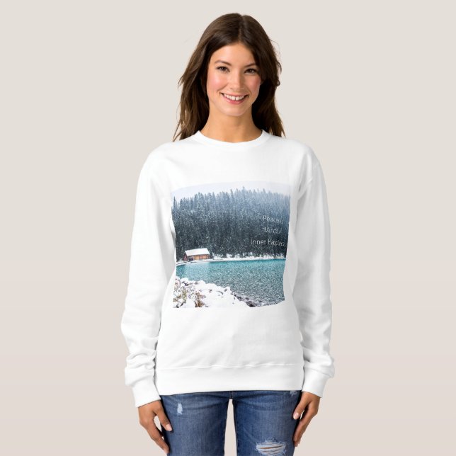 Moletom Peaceful Winter (lago Louise) (Frente Completa)