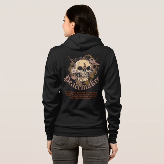 Moletom Peacemaker Skull Hoodie (Parte Traseira Completa)
