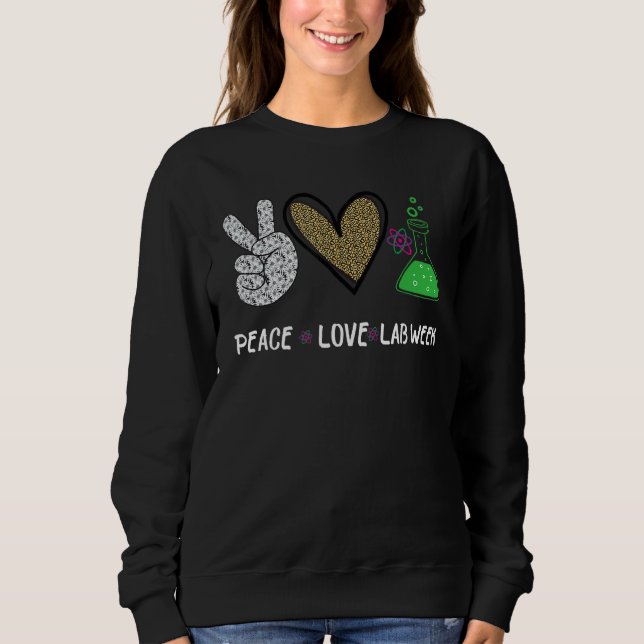Moletom Peach Love Lab Week 2022 Laboratory Tech Technolog (Frente)